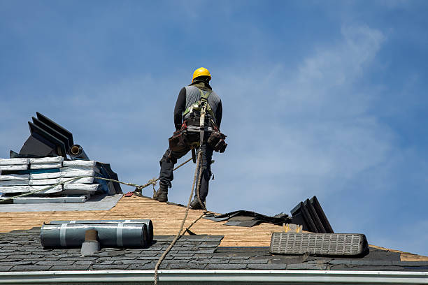 Professional Gutter Installation technician working in Niwot, CO